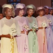 Assorted Pastel Bridesmaid Dresses