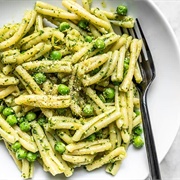 Pesto Pasta With Peas