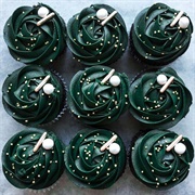Forest Green Frosted Cupcake