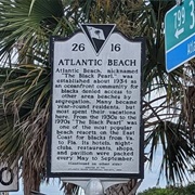 Atlantic Beach Historical Marker