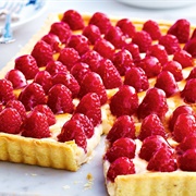 Raspberry Custard Tart