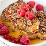 French Toast With Toasted Coconut