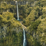 Risco Waterfall, Madeira, Portugal