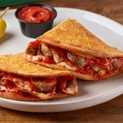 Parmesan Crusted Meatball Pepperoni Papadia