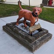 Statue of Morley's Dog