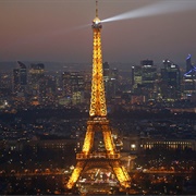 Watching Eiffel Tower Light Show