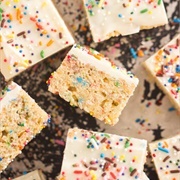 Cake Batter Rice Krispies Treats