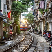 Hanoi Train Street, Vietnam