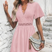 Butterfly Sleeve Dress