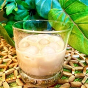 Cream Liqueurs With Milk on Ice