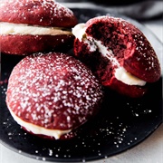 Red Velvet Whoopie Pie Cookies