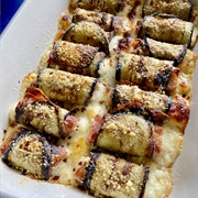 French Eggplant Rolls With Cheese, Walnuts, and Garlic