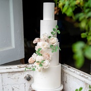 Wedding Cake With Tall, Skinny Tiers