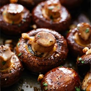 Roasted Button Mushrooms