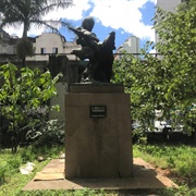 'The Indian and the Anteater' Sculpture