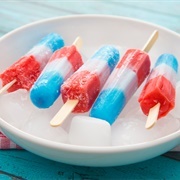 Red, White, and Blue Rocket Popsicle