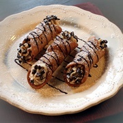 Striped Cannoli Shell