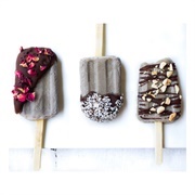 Black and Orange Iced Popsicle