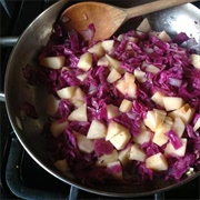 Red Cabbage Cooked With Apple