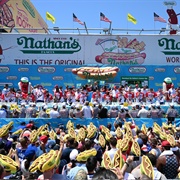 Attend the Nathan's Hot Dog Eating Contest