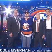 Cole Eiserman (American) - 20th Overall Draft Pick 2024 by the New York Islanders