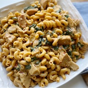 One-Pot Spinach Artichoke Chicken Pasta