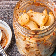 Spicy Pickled Garlic