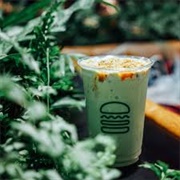 Pandan Shake With Gula Melaka