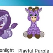 Playful Purple Giraffe