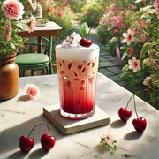 Cherry Milk Latte (Cherrybomb Milk Latte)