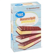 Great Value Banana Split Ice Cream Sandwiches