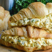 Egg Salad on Croissant