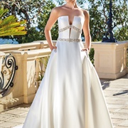 Sculpted Bodice Wedding Dress