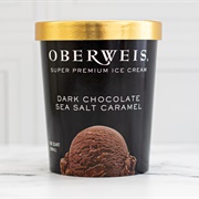 Oberweis Dark Chocolate Sea Salt Caramel Ice Cream