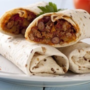 Bean Veal Burrito