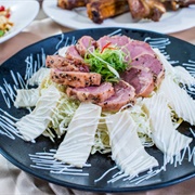 Smoked Duck With Abalone