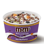 M&M's Halloween Mini McFlurry