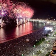 New Year's Eve on Copacabana Beach, Rio, Brazil