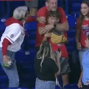 Phillies Karen at Marlins Baseball Game