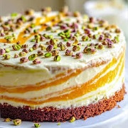Pistachio Orange Cheesecake