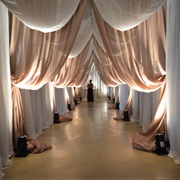 Tunnel Draping at Wedding