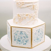 Framed Panels Design on Cake