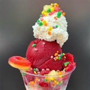 Raspberry and Tropical Punch Nerds Cookie