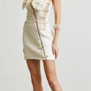 Dress With Decorative Safety Pins