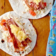 Diced Kahlua Ham Taco