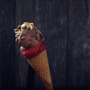 Chocolate and Raspberry Ice Cream Chopped Nuts