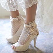 Open Toe Bridal Socks