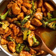 Seared Orange Chicken and Broccoli