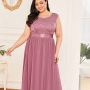 Round/Jewel Neckline Dress