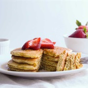 Strawberry and Orange Blossom Pancakes